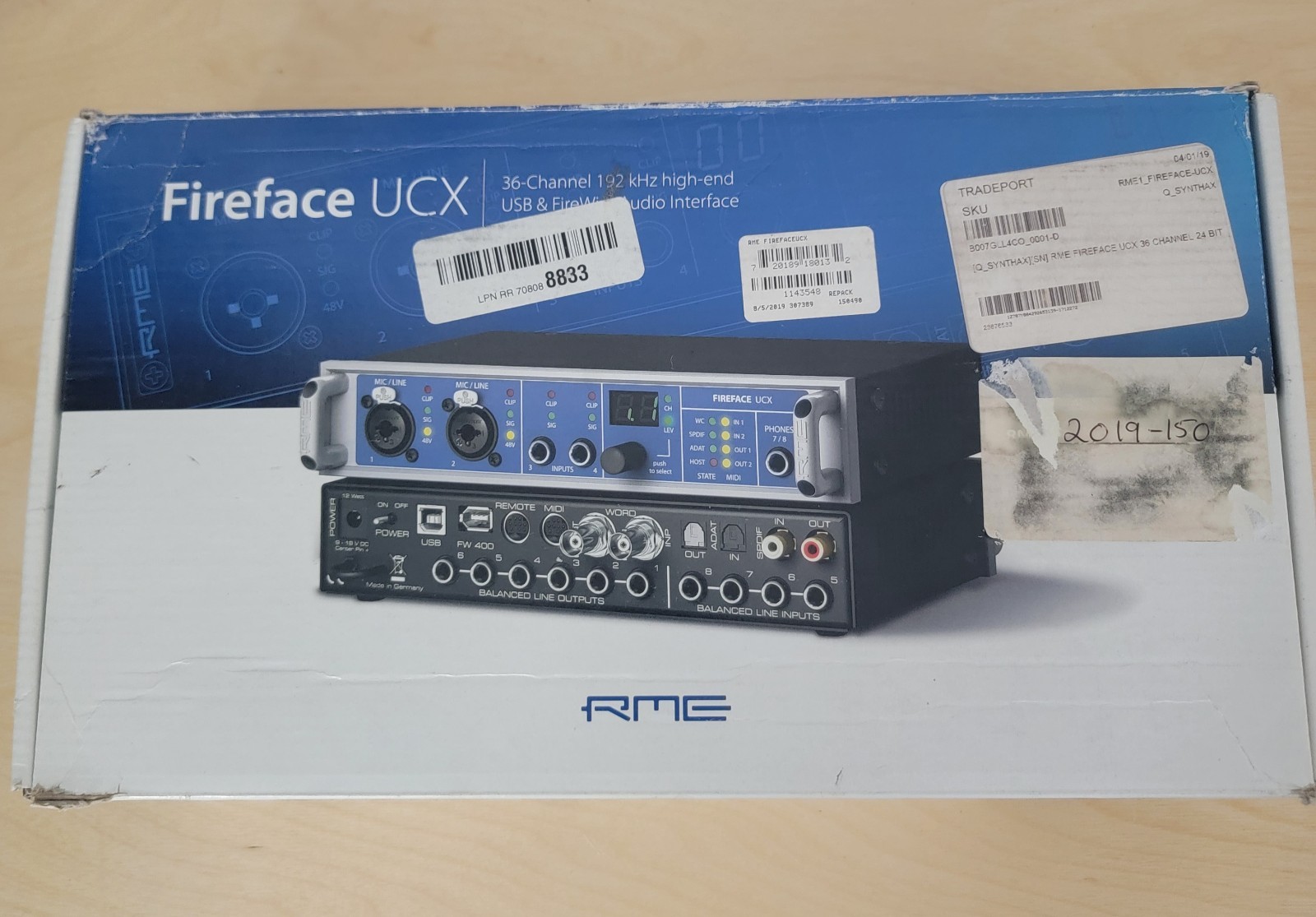 RME Fireface UCX 36-Channel USB FireWire Audio Interface Boxed Tested Excellent