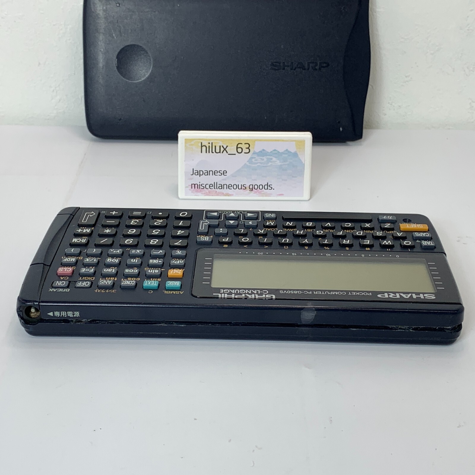 SHARP Pocket computer PC G850VS vintage Function Calculator Tested Japan Pokecom