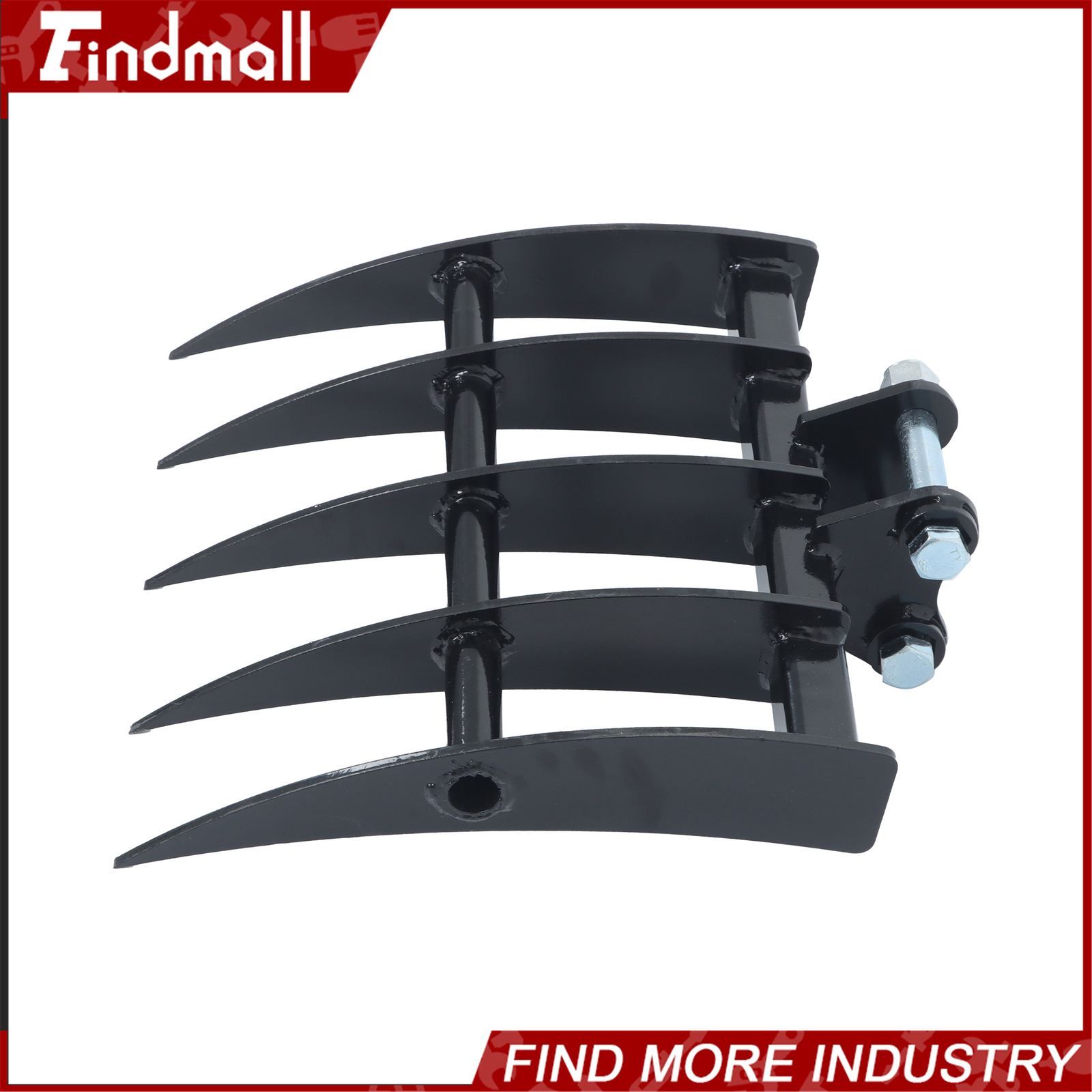 For One Ton to 1.5Ton Mini Excavator Small Digger Rake Attachments