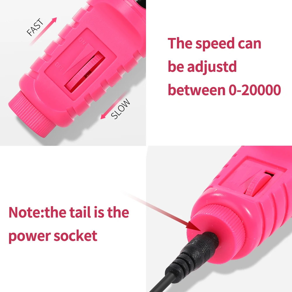 Electric Drill File Nail Machine Nail Sander Manicure Machine Pedicure Tool Set