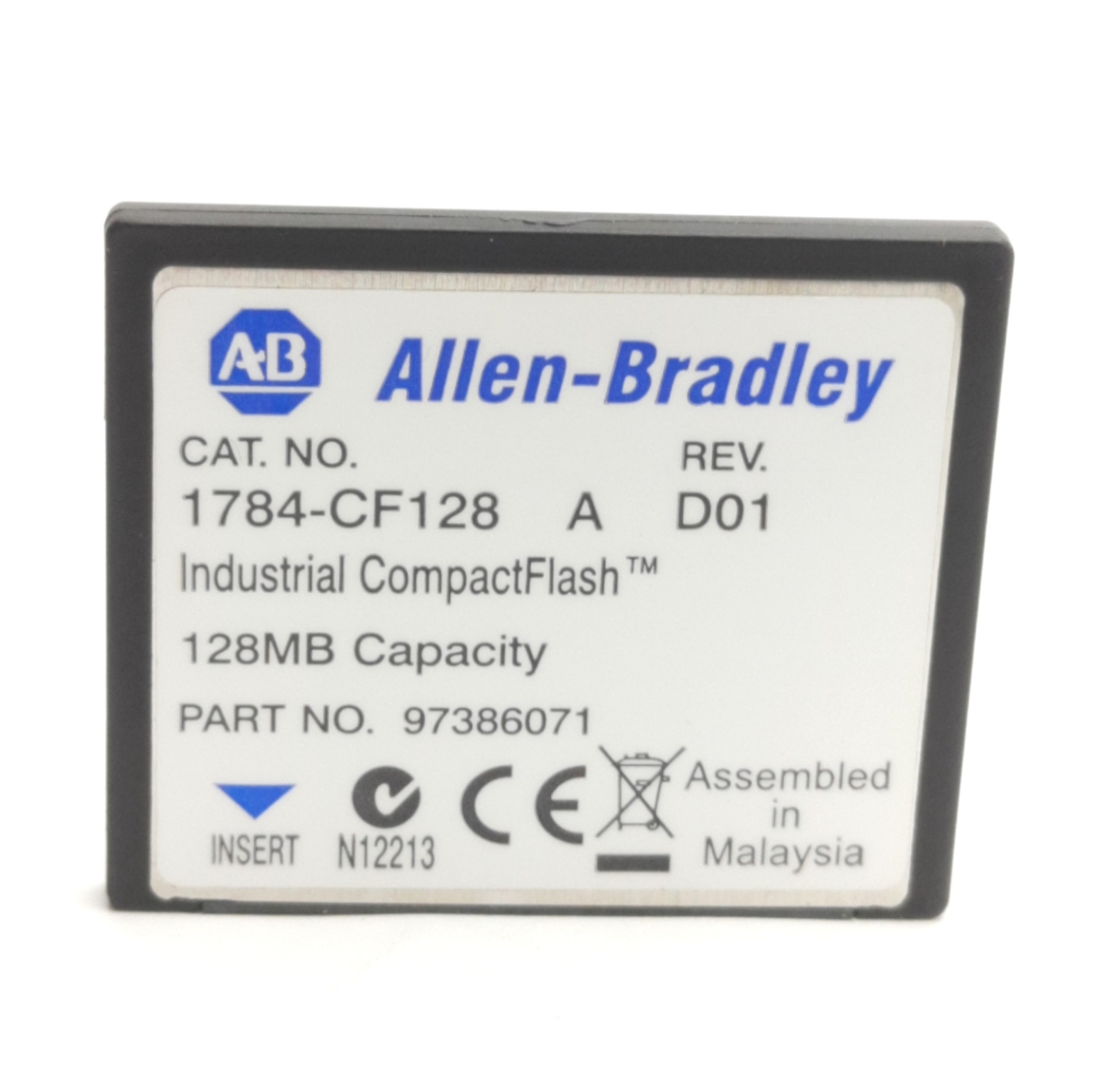 Allen Bradley 1784-CF128 Industrial Compact Flash Memory Module, 128MB Capacity