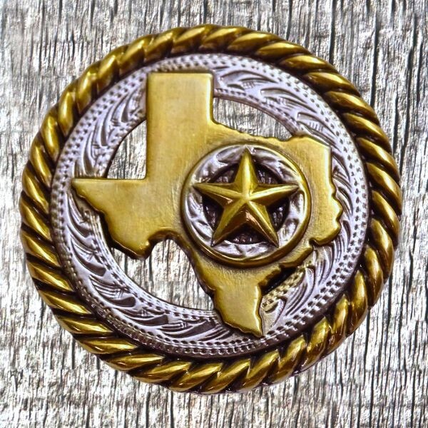 STATE OF TEXAS WITH STAR CONCHO CONCHO CON924-D-B
