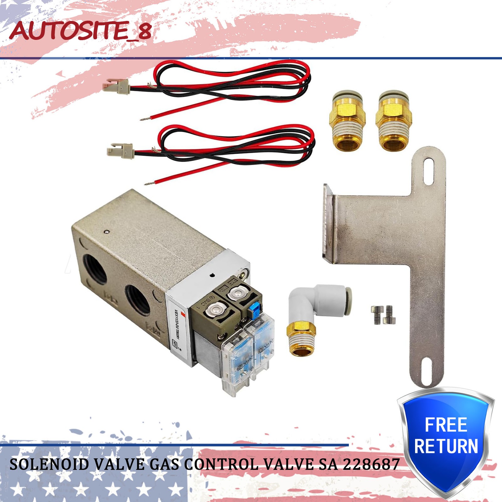 New Solenoid Valve Gas Control Valve Sa 228687 fit for Powermax65/85/105