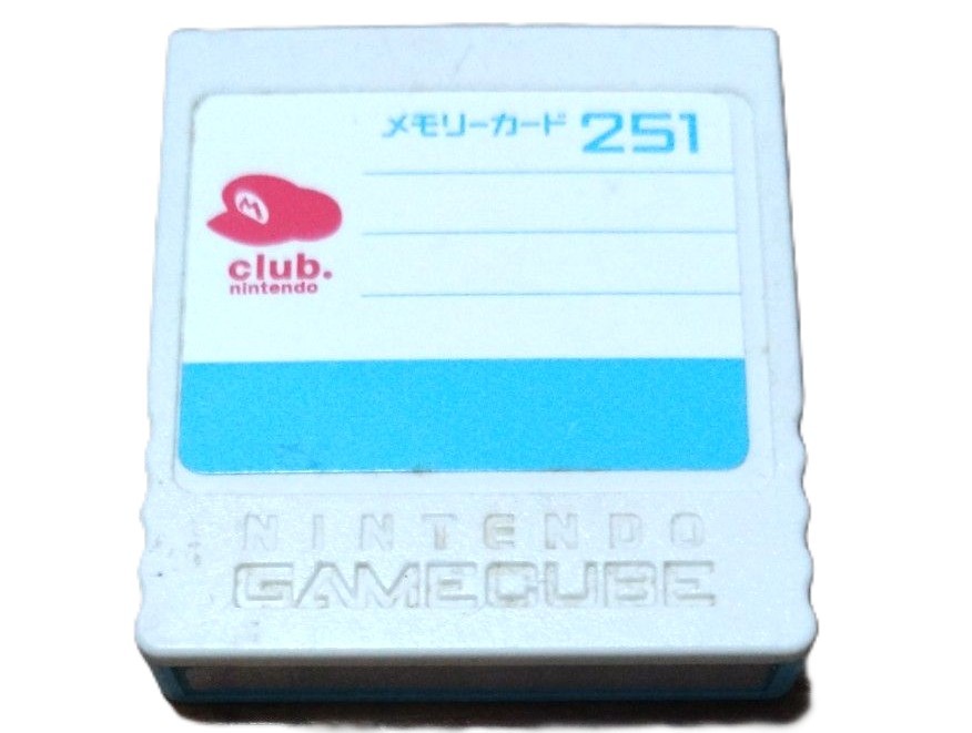Nintendo GameCube Memory Card 251 DOL-014 GC Club Nintendo Limited Japan Tested