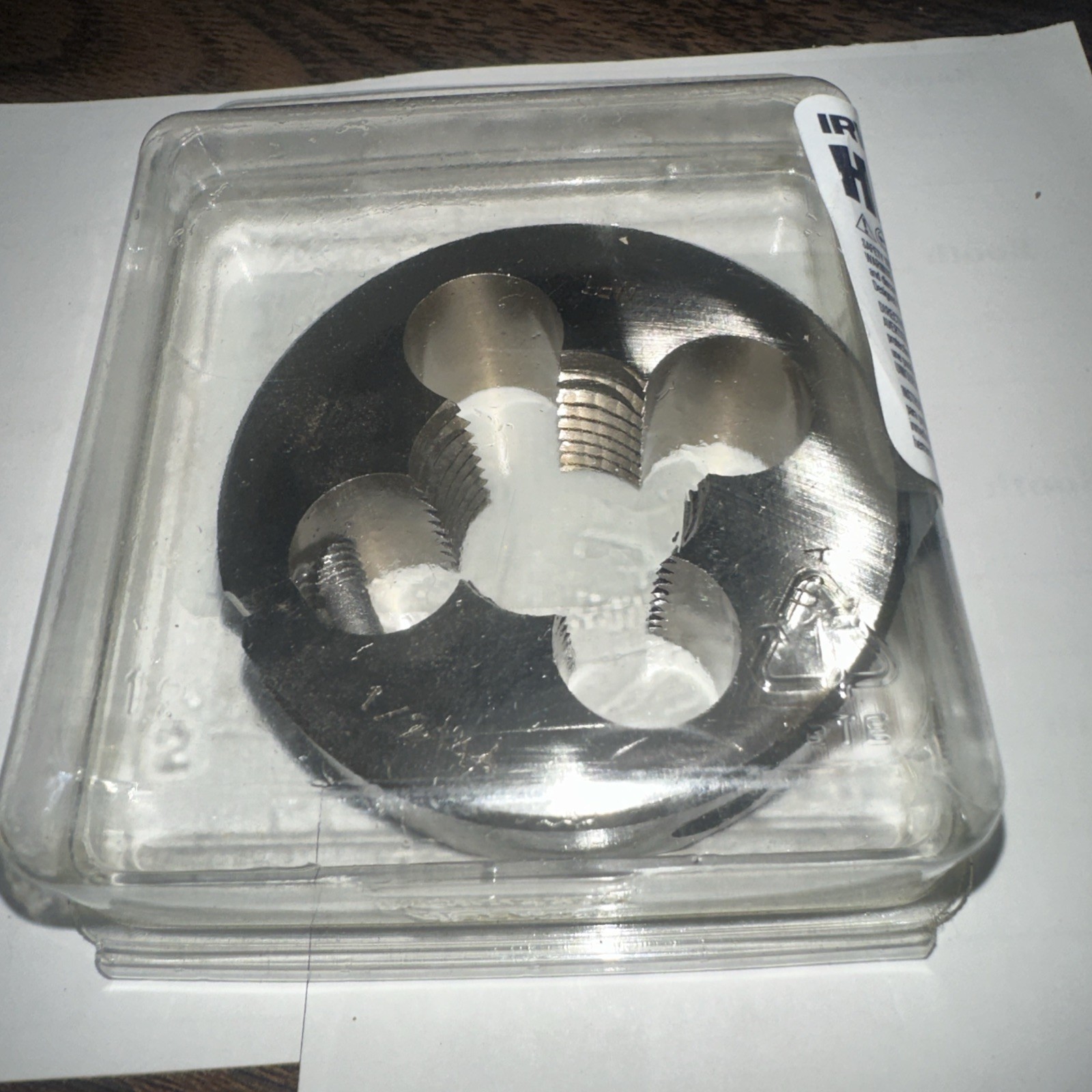 1/2" -14 NPT Taper Pipe Hex Die Irwin 7405 Rethread- 2” Round Made In USA