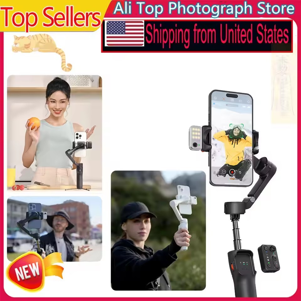 Hohem iSteady V3 3-Axis Gimbal Stabilizer AI-Face for iPhone 17 Samsung huawei