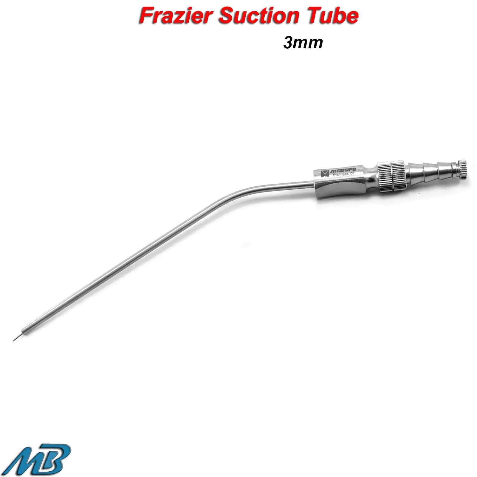 Surgical Frazier Suction Tube 3mm Cleaning Aspirator Medical Diagnostic Tools CE