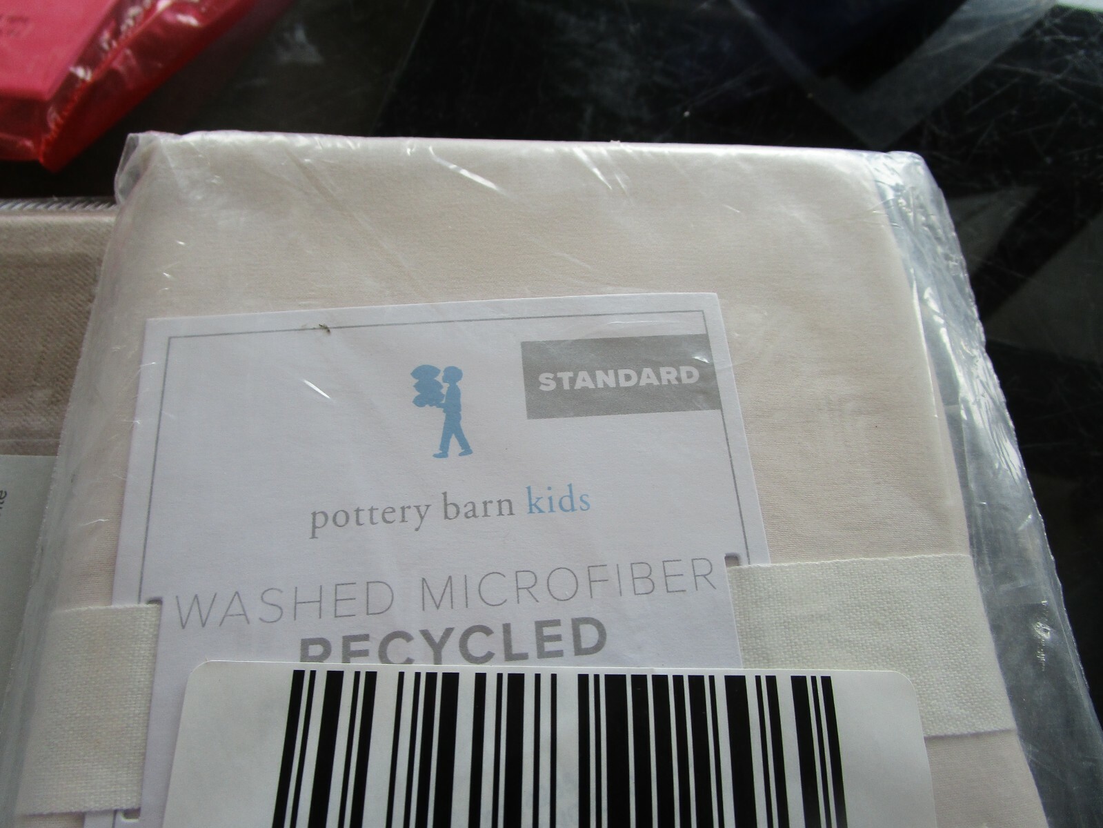 Pottery Barn Kids washed microfiber recycled standard pillowcase blush New