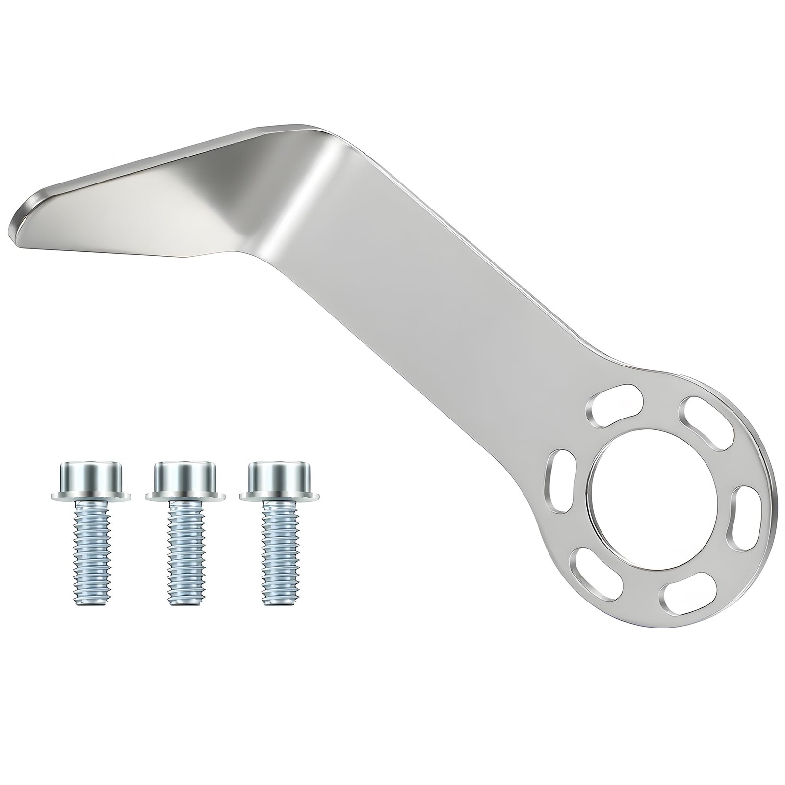 Gulfmew 889661M Steel L Shaped Rafter Hook Replacement with Bolt, Silver
