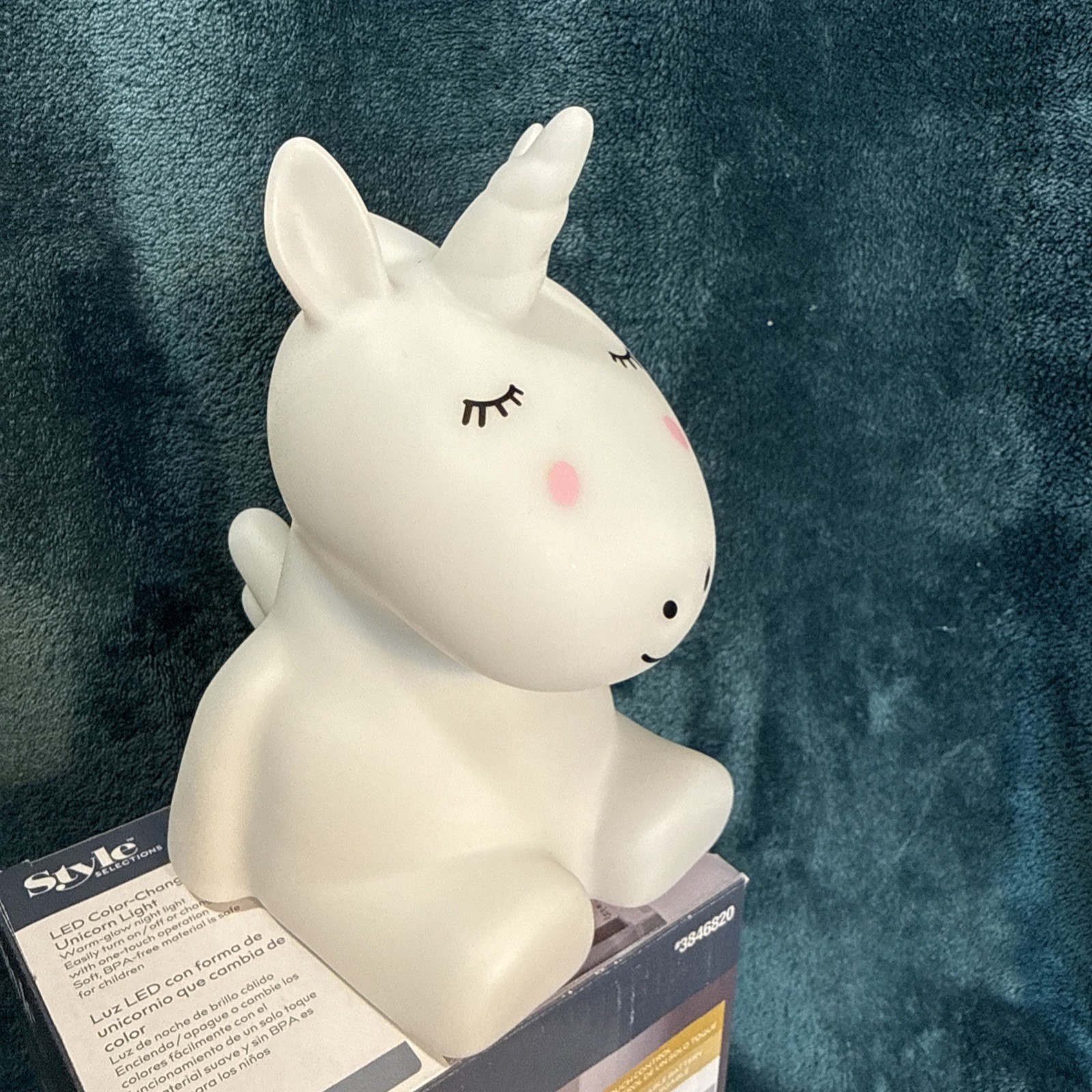 Style Selections Led Color Changing Unicorn Light 3846820 Soft Rubber New