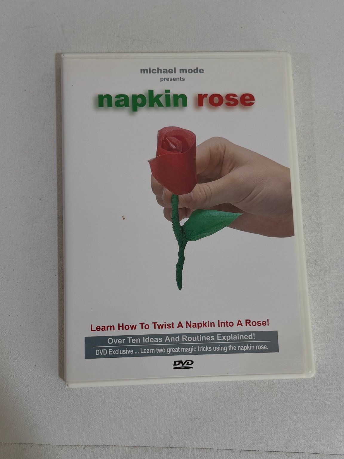 Michael Mode Napkin Rose Magic Trick DVD NTSC Over 10 Ideas & Routines