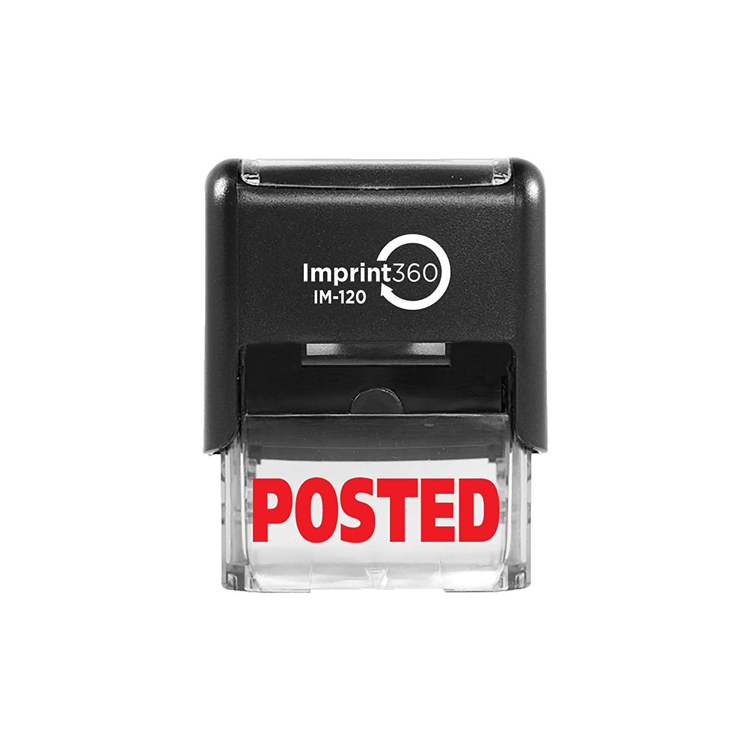AS-IMP1034 - Posted, Heavy Duty Commerical Quality Self-Inking Rubber Stamp, Red
