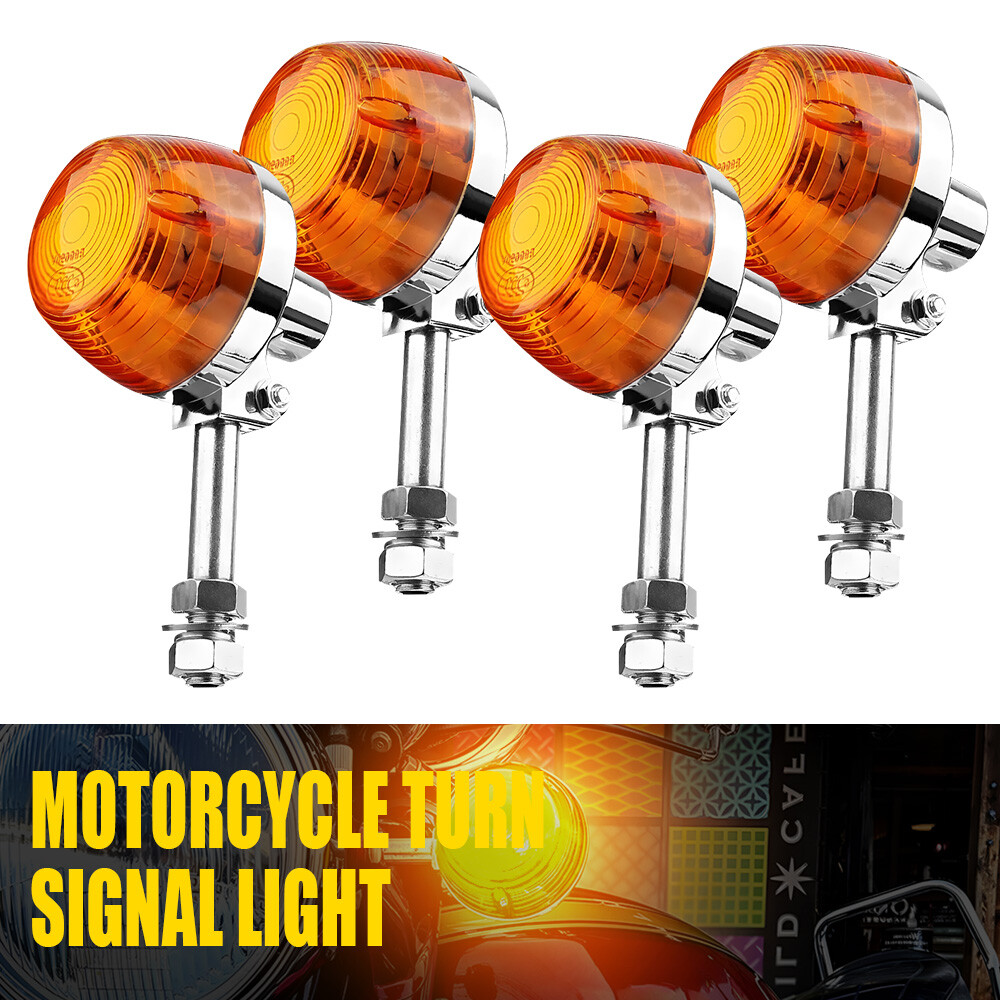 4X Turn Signal Lights Blinker for Honda C70 CT70 CT90 XL100 CB350 CM400 CB450 ED