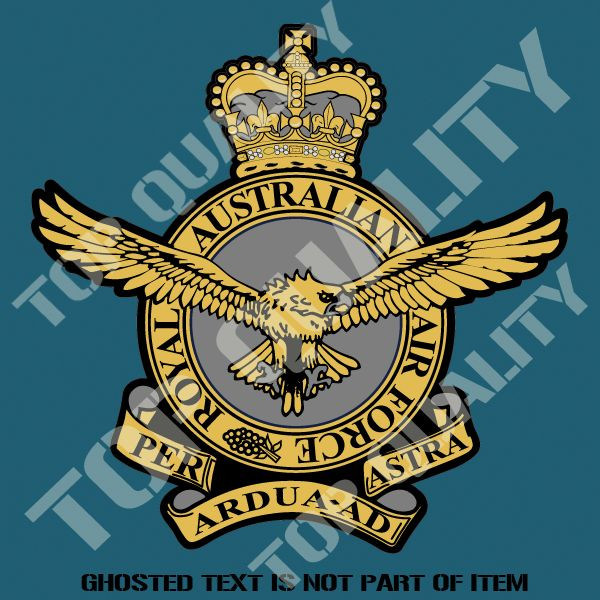 ROYAL AUSTRALIAN AIR FORCE RAAF DECAL STICKER MILITARY AUSTRALIANA PATRIOTIC