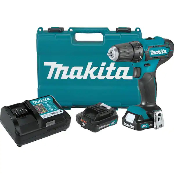 12V max CXT Lithium-Ion Cordless 3/8 in. Variable Speed Driver Drill Kit, 2.0 Ah