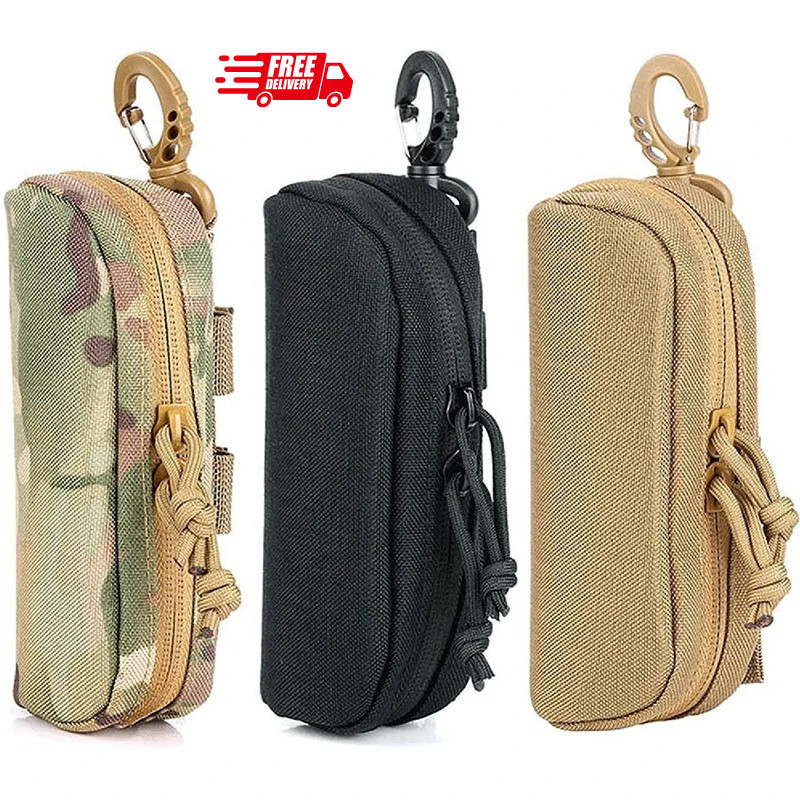 1000D Nylon Tactical MOLLE Sunglasses Case Eyeglass Belt Pouch Outdoor