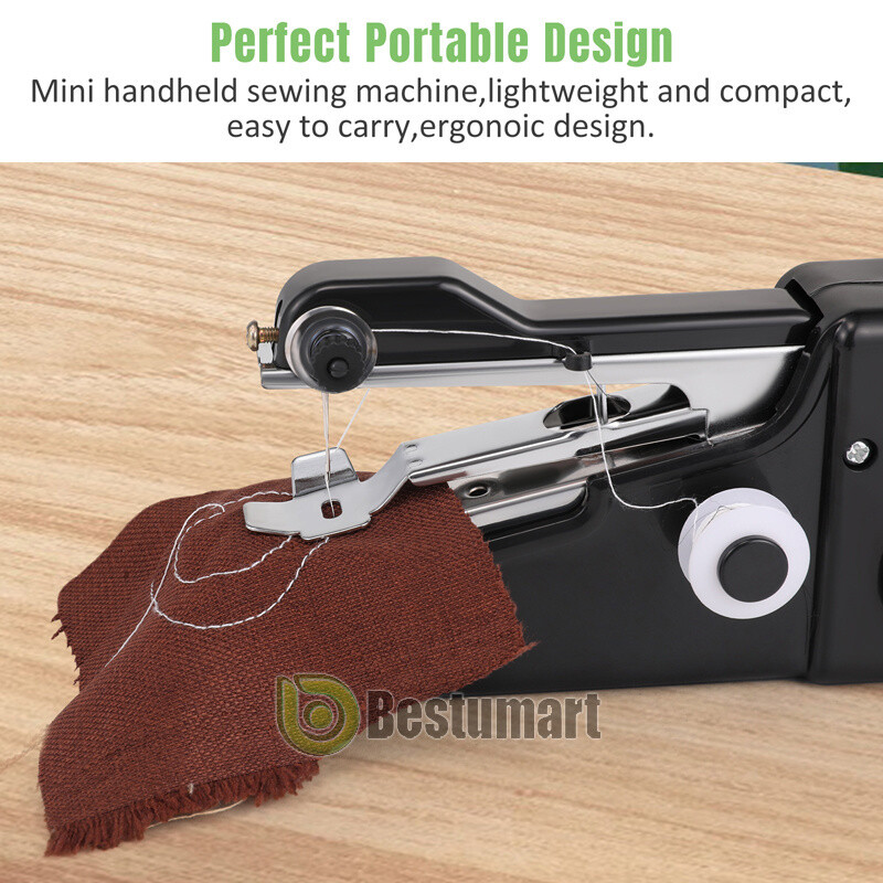 Mini Maquina De Costura Portatil De Coser De Mano Inalambrica Rapida Uso Facil
