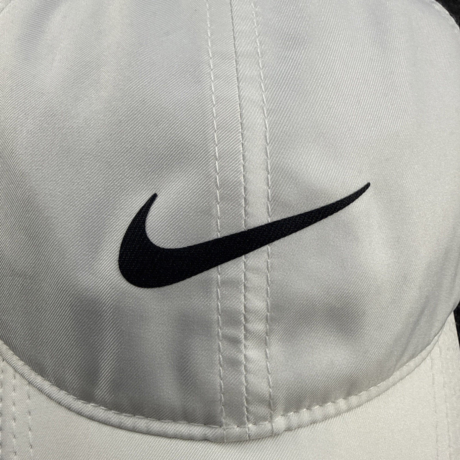 NIKE Featherlight Dri-Fit Cap hat Adult Size White Running Tennis Pickleball