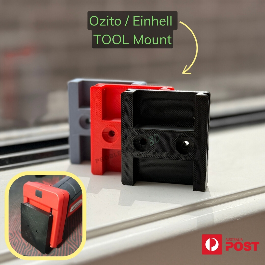 Ozito Einhell 18V PXC Tool Mount Holder Wall Bracket Organiser  + Screws