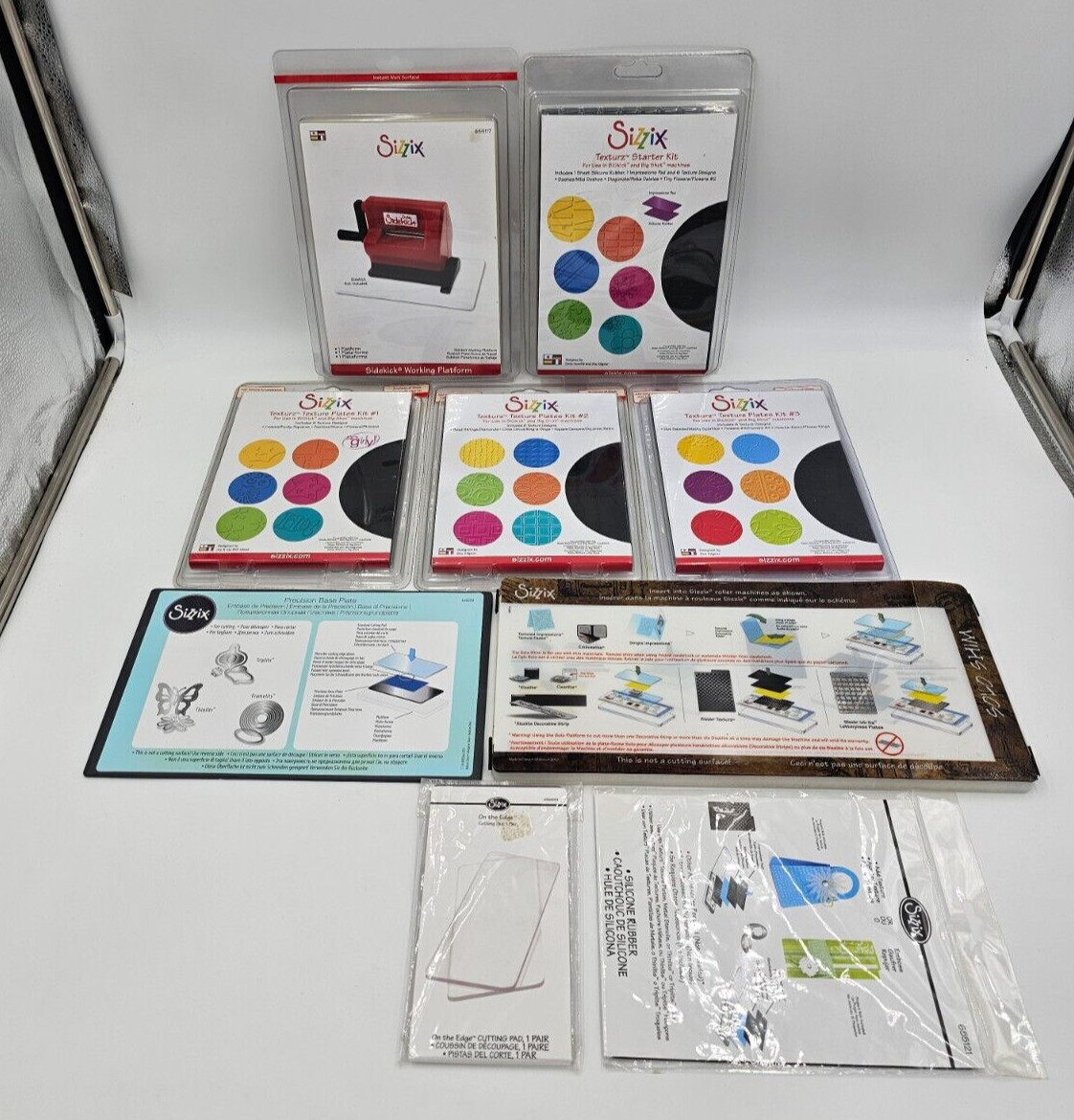 SIZZIX TEXTURZ TEXTURE PLATE/BASE PLATE LOT