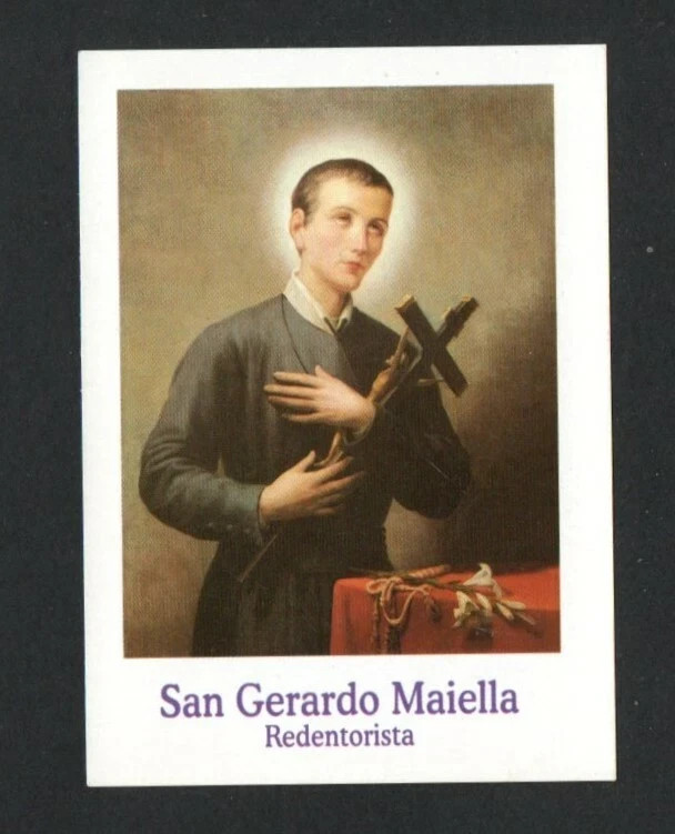 Holy card de San Gerardo Mayela santino image pieuses estampa