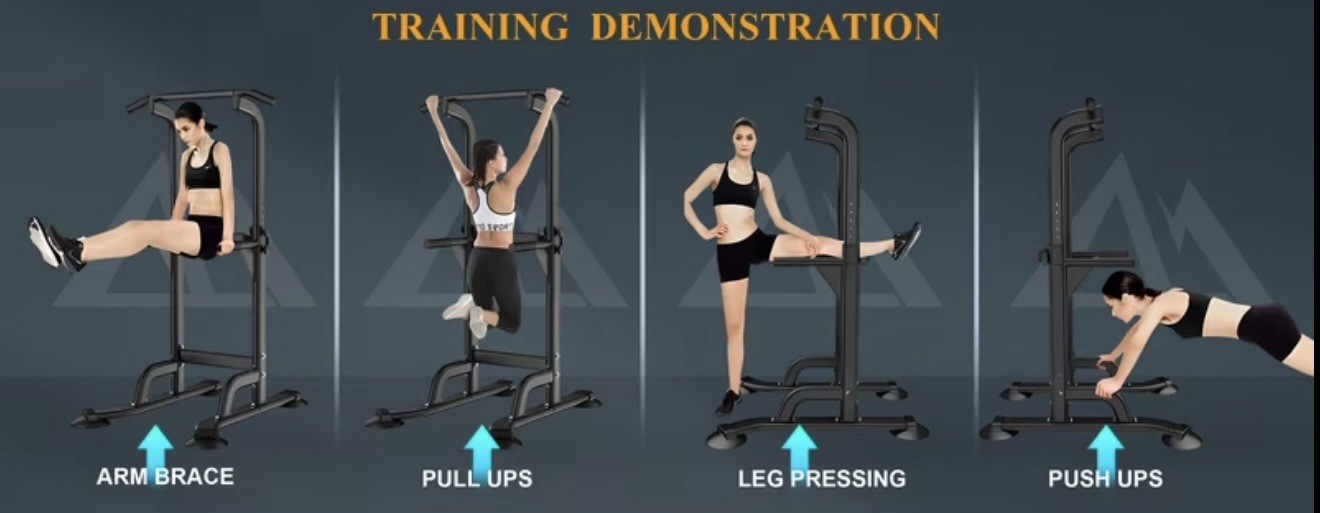 Multi-Function Workout Station - Professional Power Tower with Dip & Pull Up Bar