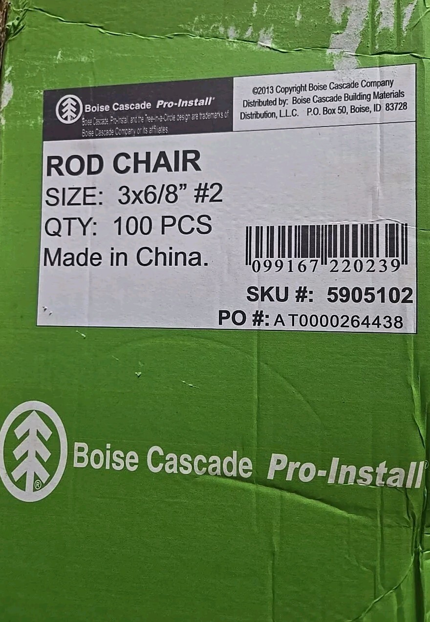 #2 Rod Chairs 3 In. X 6/8 In. (100-Pack)