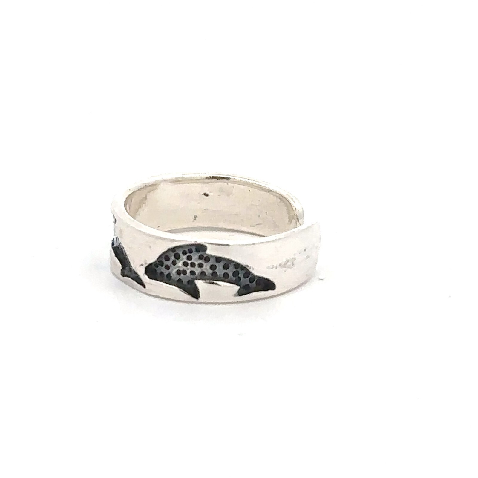 Sterling Silver Dolphin Toe Ring Adjustable Size