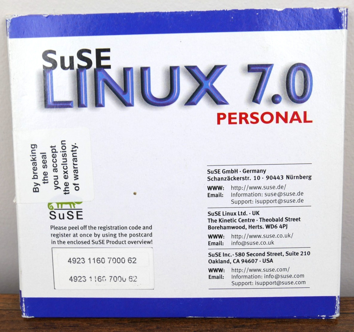 Vintage SuSE Linux 7.1 Personal 3 CD Set Linux OS Software Home & Office