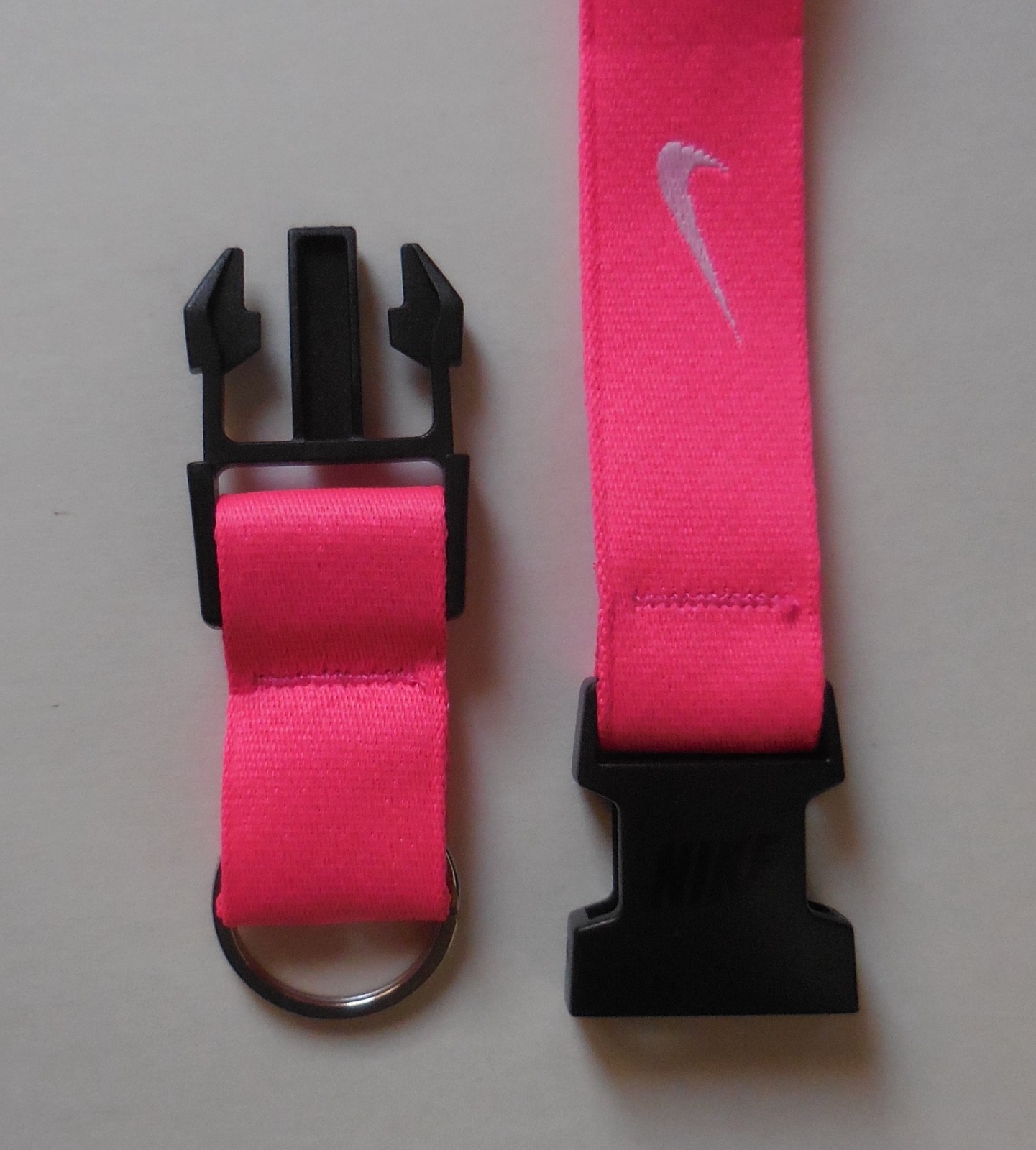 Nike Neck Lanyard Detachable Key Ring Hyper Pink/White/Black