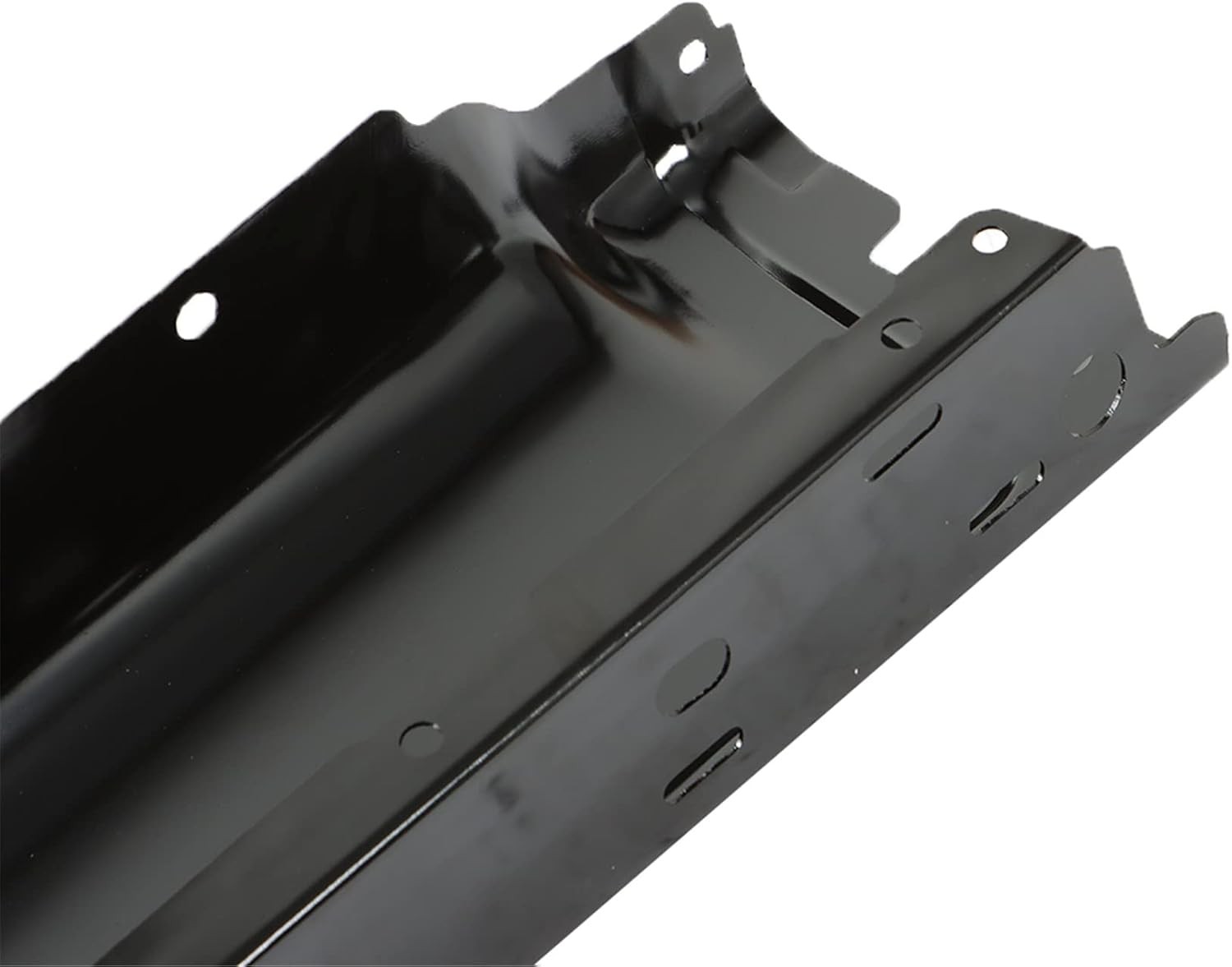 2 Pcs Steel Rear Bumper Ends Left Right Black Replacement for 2009-2014 F150