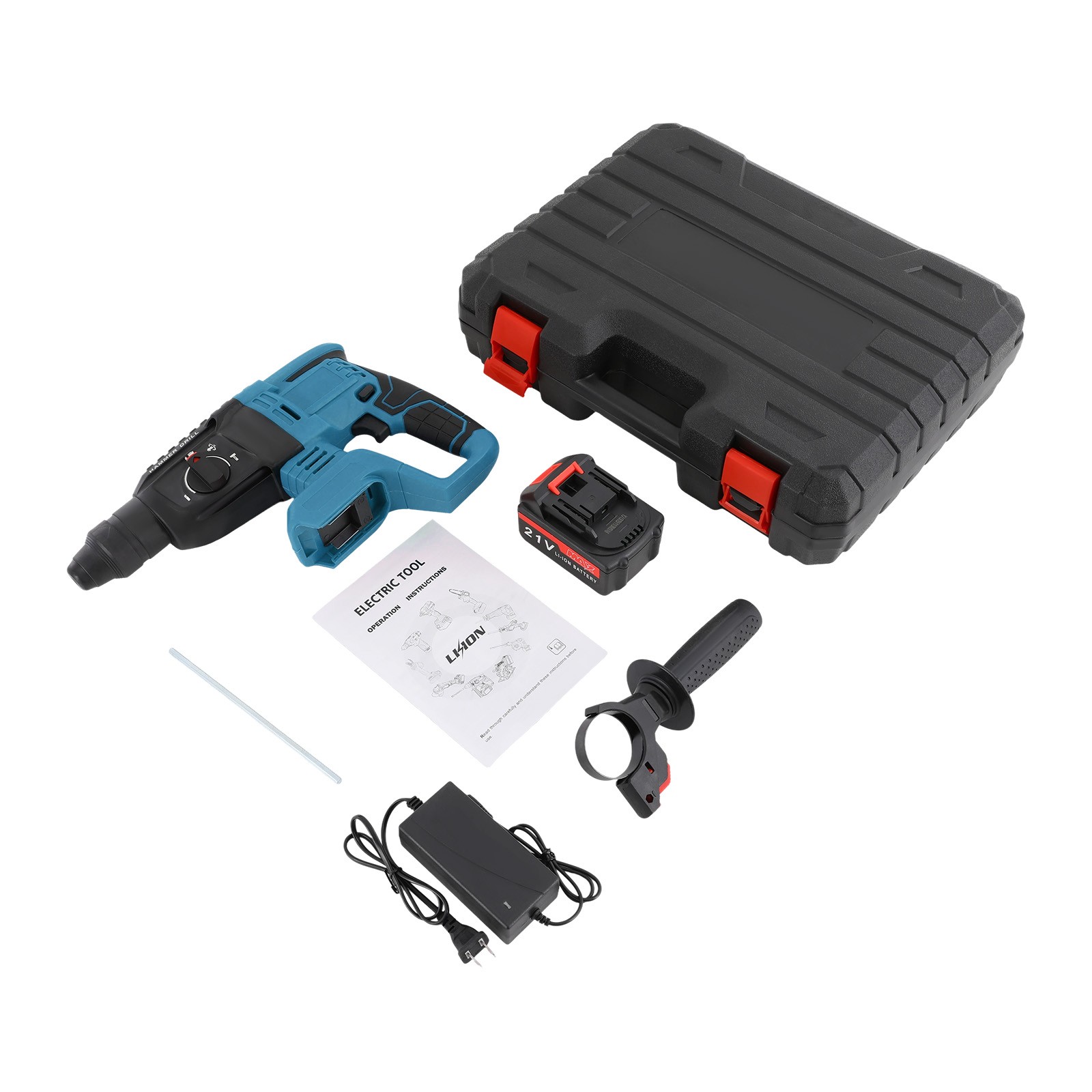 Hammer Drill, Battery-powered Hammer Drill, Hammer Drill With 4 Modes 110V