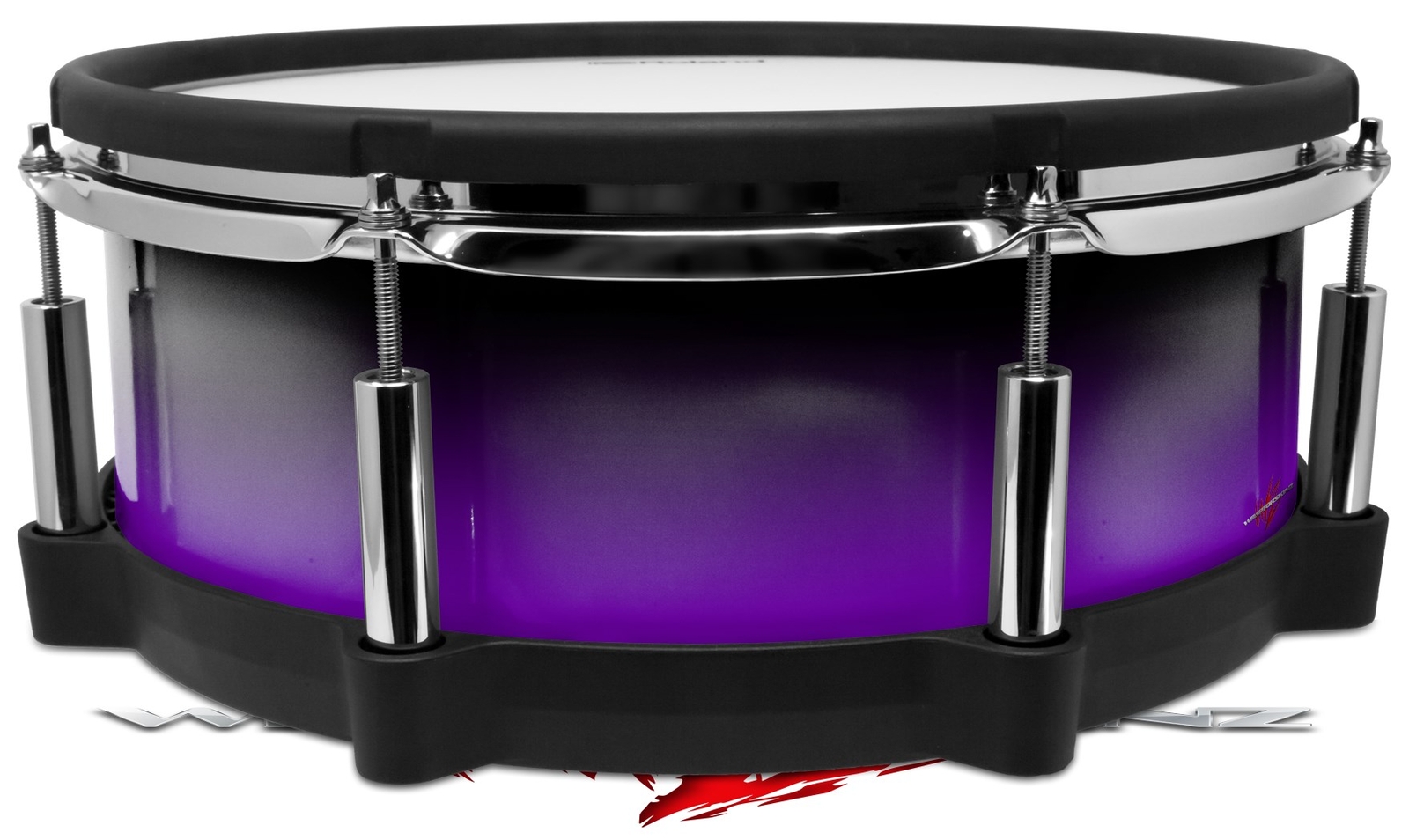 Wrap for Roland vDrum Shell PD140 Smooth Fades Purple Black