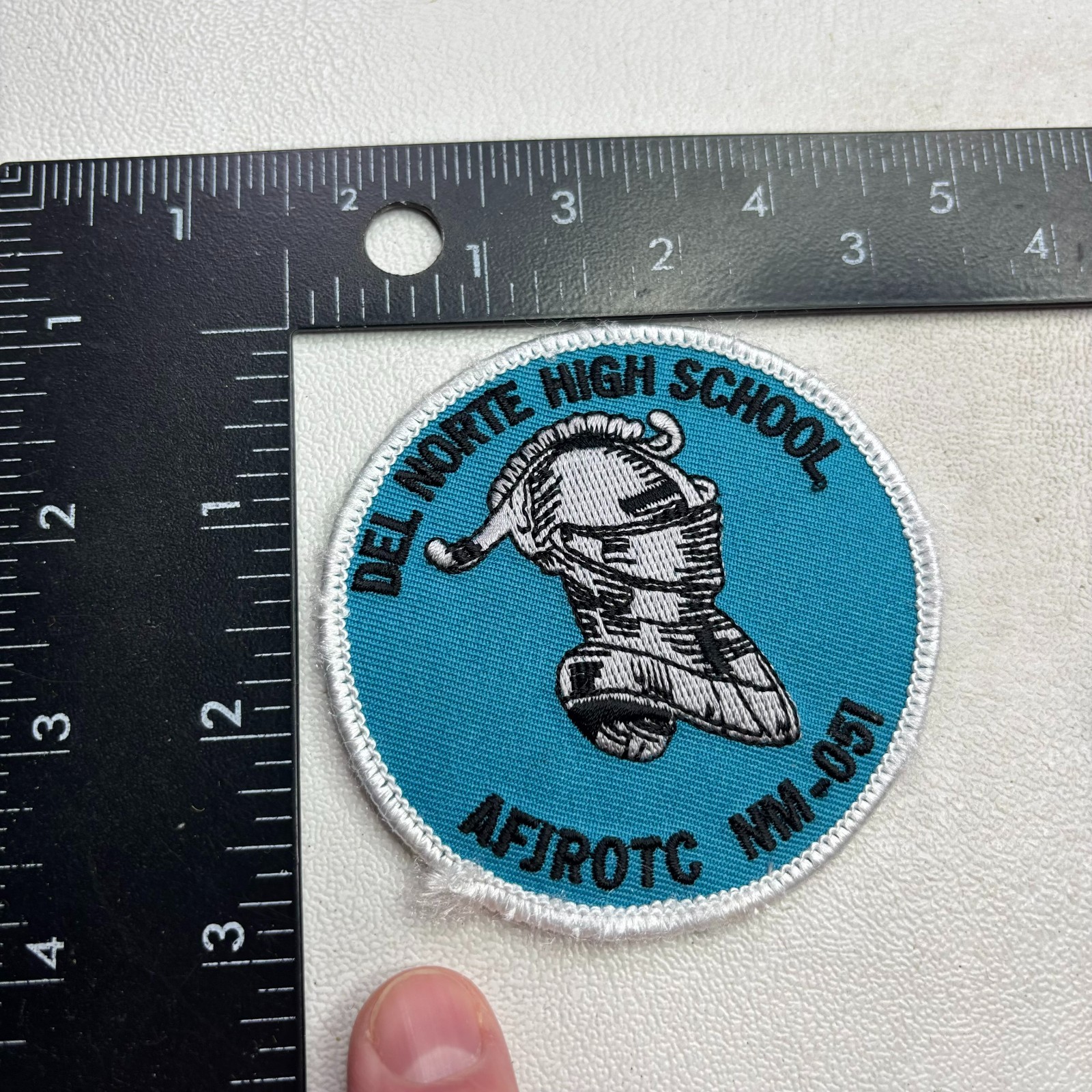 Edge-Rough DEL NORTE HIGH SCHOOL AFJORTC NM-051 Air Force Patch 59PB