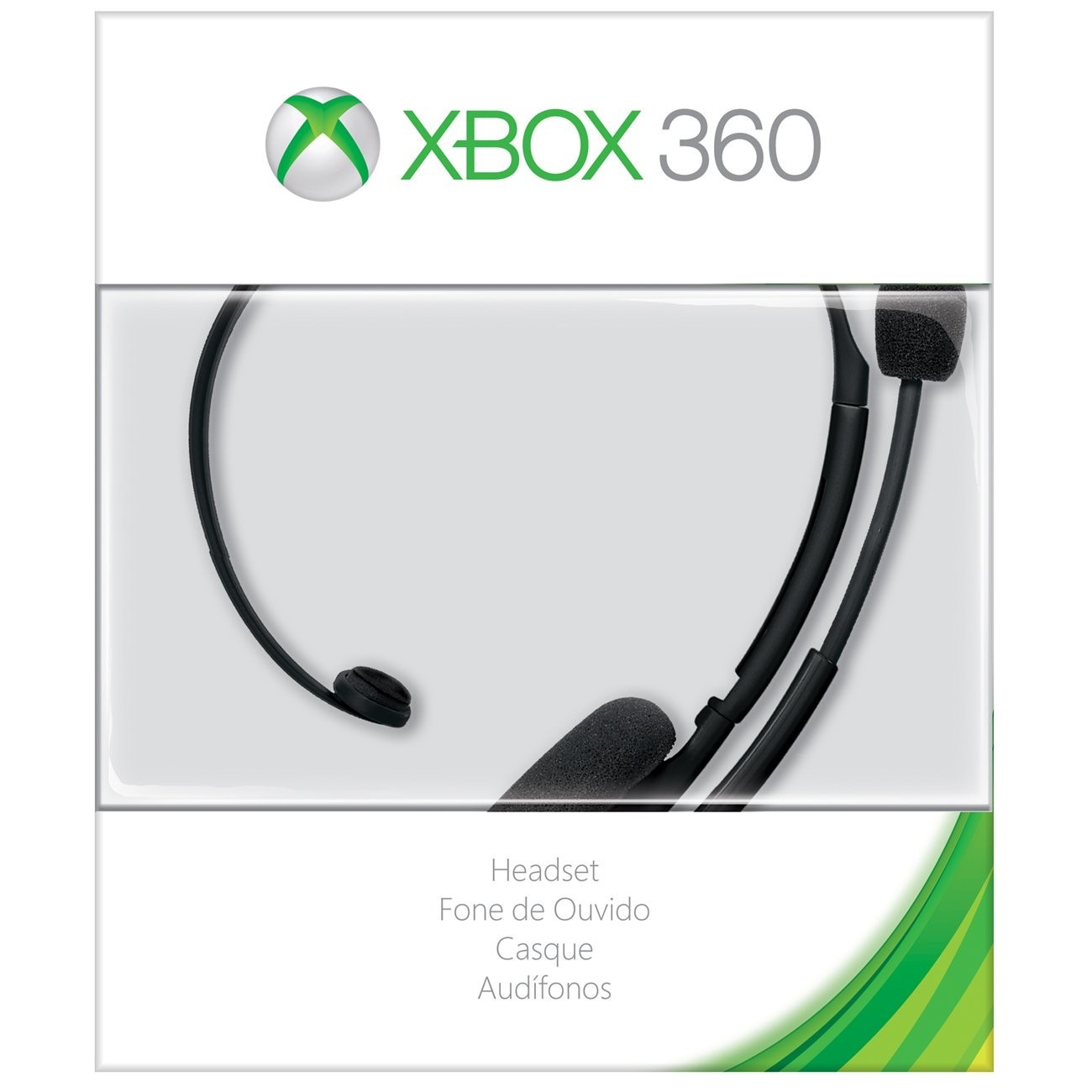 NEW Microsoft Xbox 360 P5F-00001 4ft Headset - In-Line Volume Control Microphone