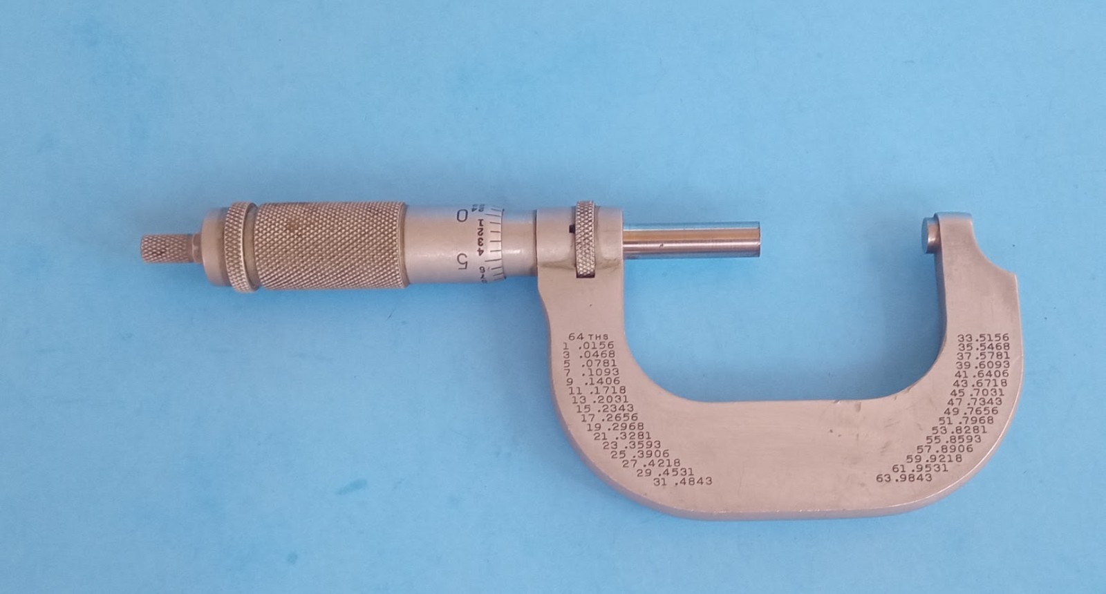 Vintage Craftsman 1-2" Range Outside Micrometer