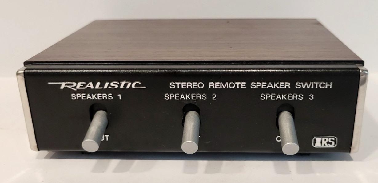 Vintage REALISTIC Stereo High Power Remote Speaker Switch 40-125A WORKING