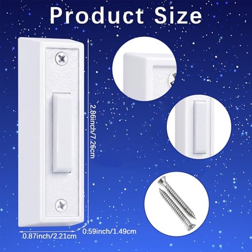 Lighted Temp Sensor - Pairing Light Switch - LED - White