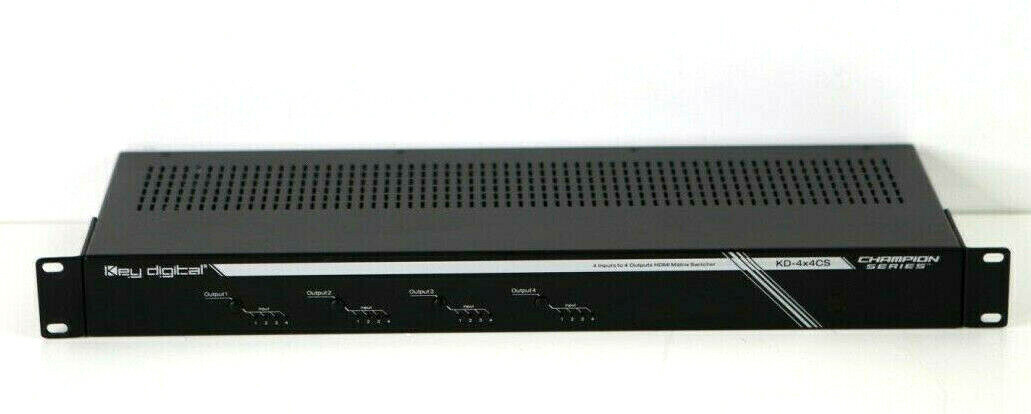 Key Digital KD-4x4CS 4x4 HDMI Matrix Switcher/ Switch e783
