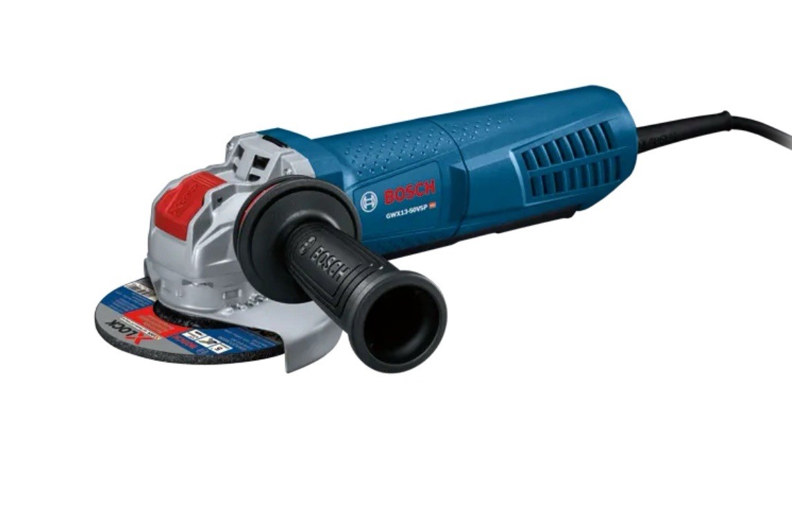 Bosch X-Lock Angle Grinder 5-in 10-Amp Paddle Switch Model GWX13-50VSP Brand New