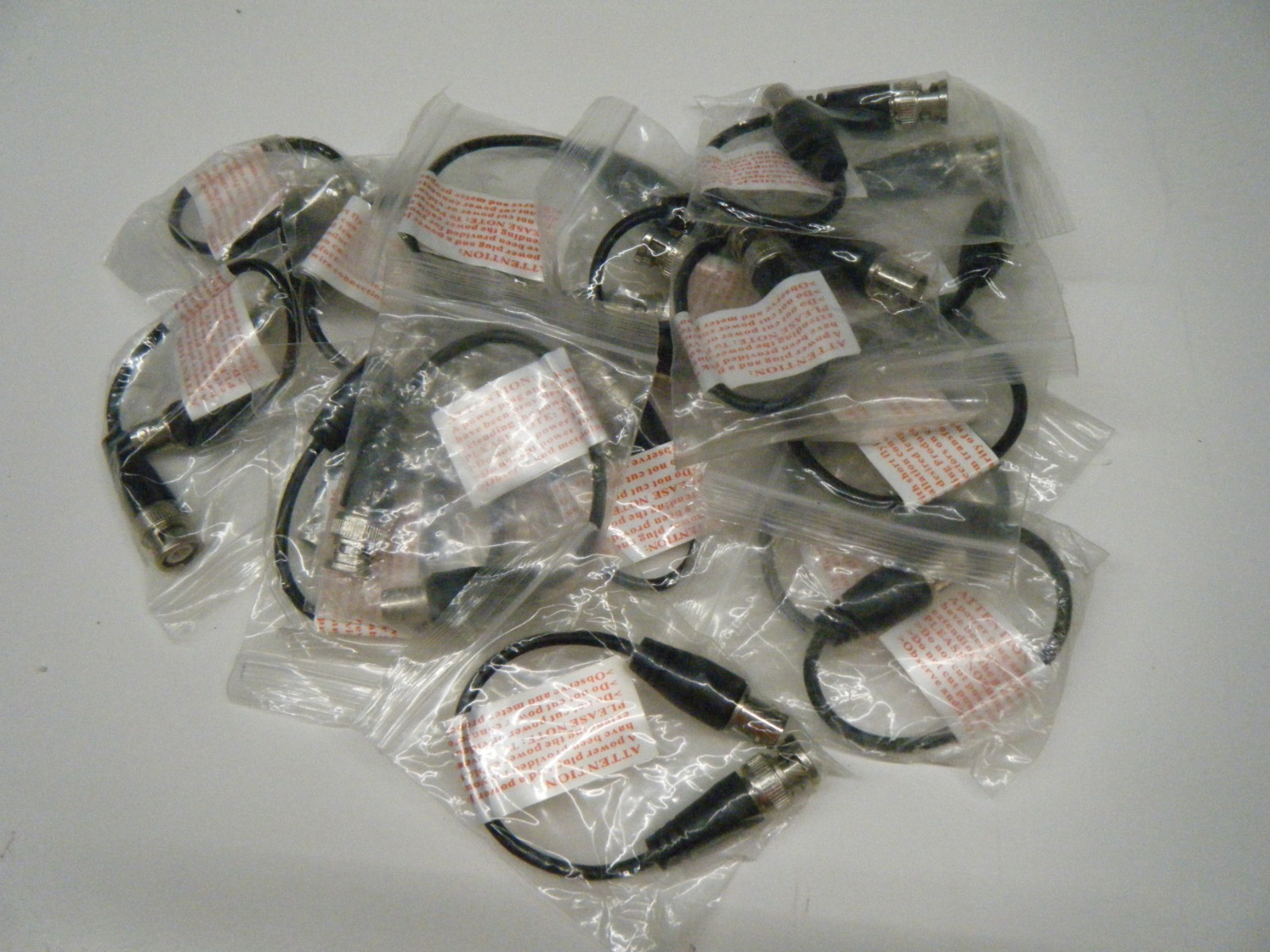 Lot 16 BNC Flying Lead Extension cables for hassle free DVR camera connections