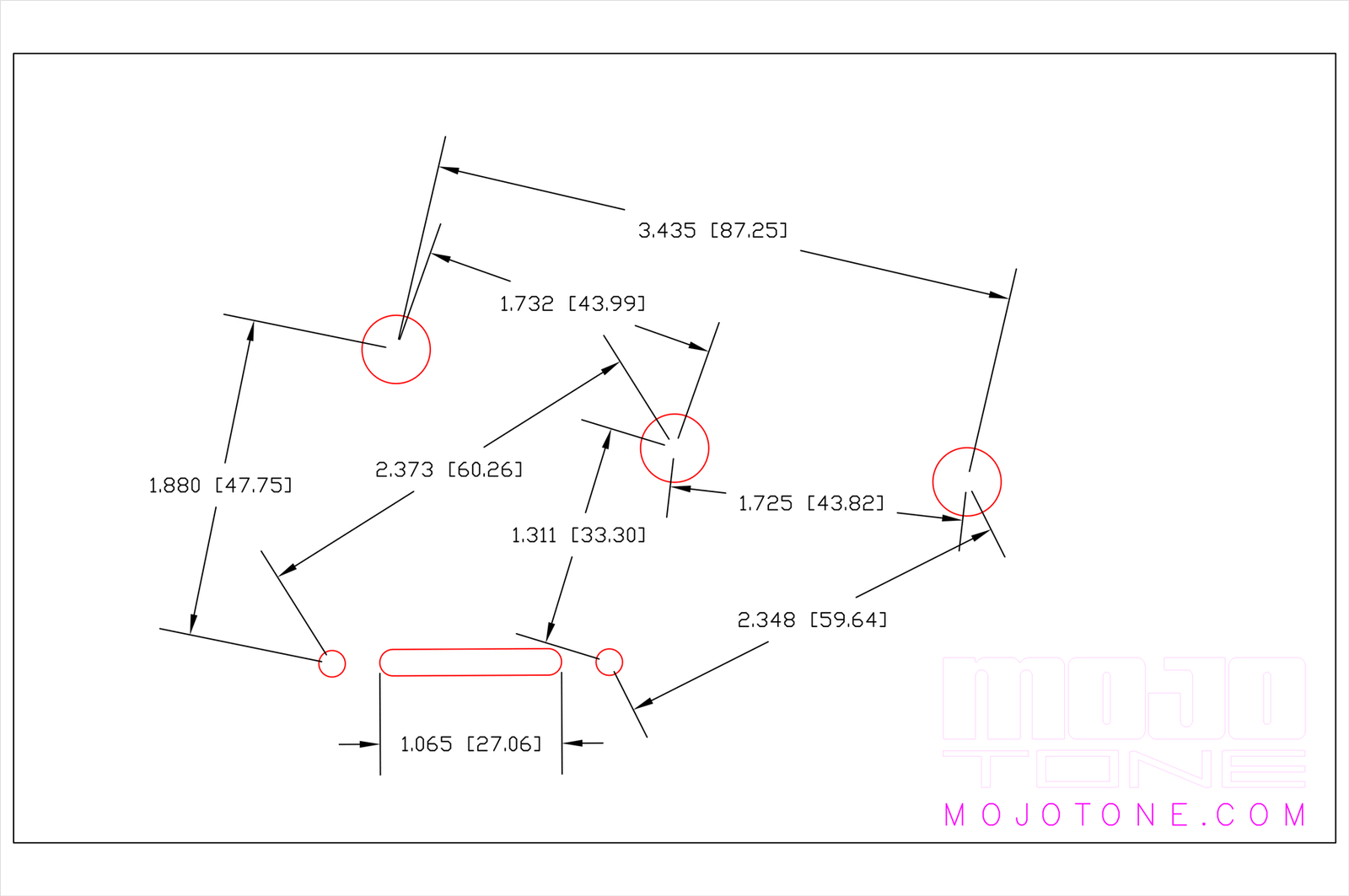 Mojotone Strat Standard Solderless Wiring Harness
