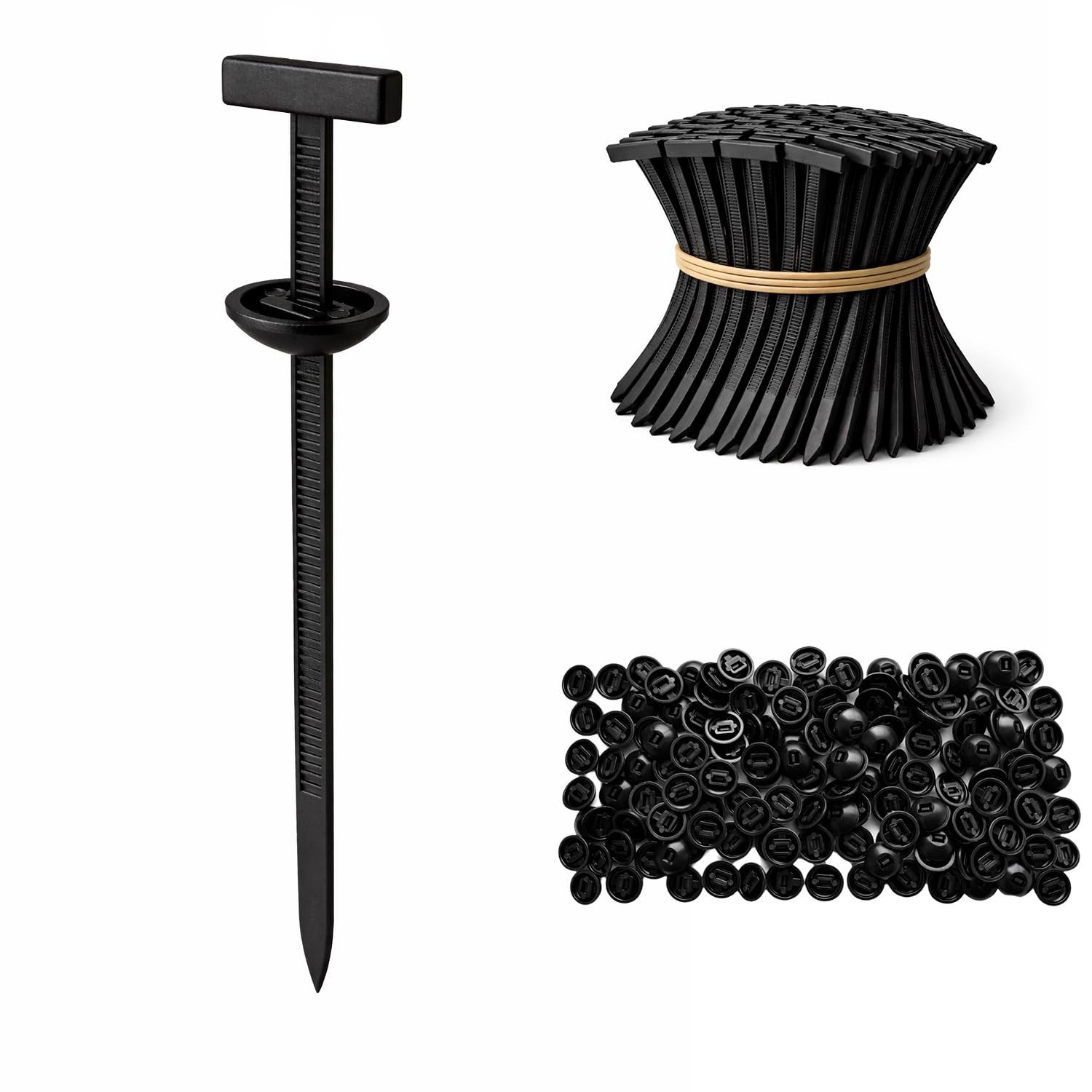 150 Pack Cable Tie Buckles Auto Fastener Clips Trim Panel Retainer Set