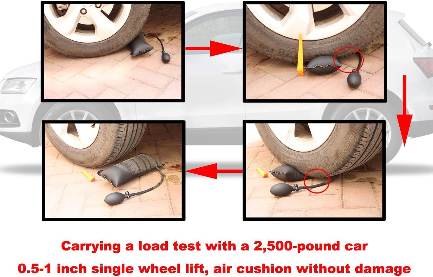 Versatile Inflatable Shim Bag Kit Professional Leveling Tool, No Surface Damage