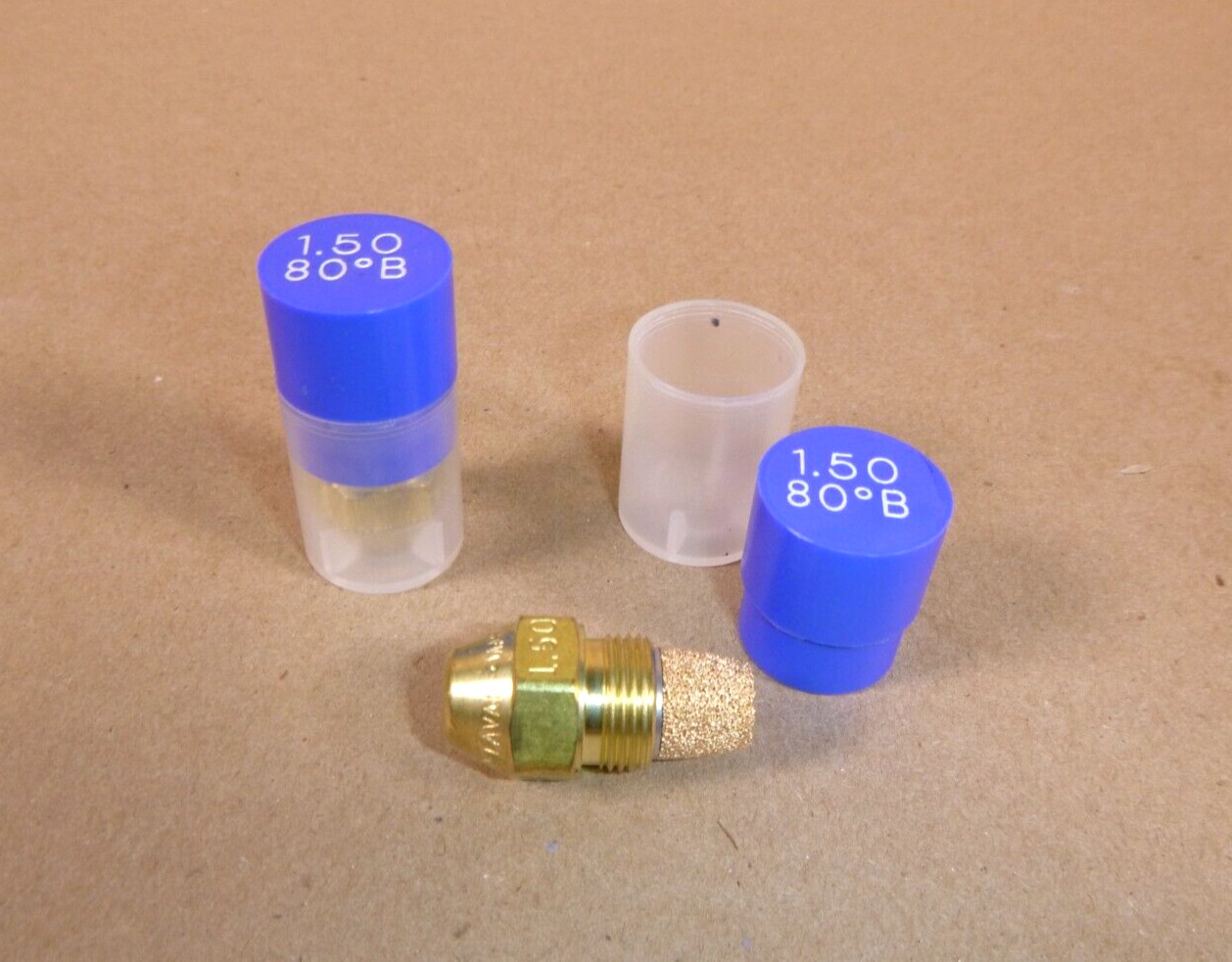 (Lot of 2) Delavan Oil Burner Nozzle 1.50-80B, 1.50 GPH 80 Degree, Made in USA