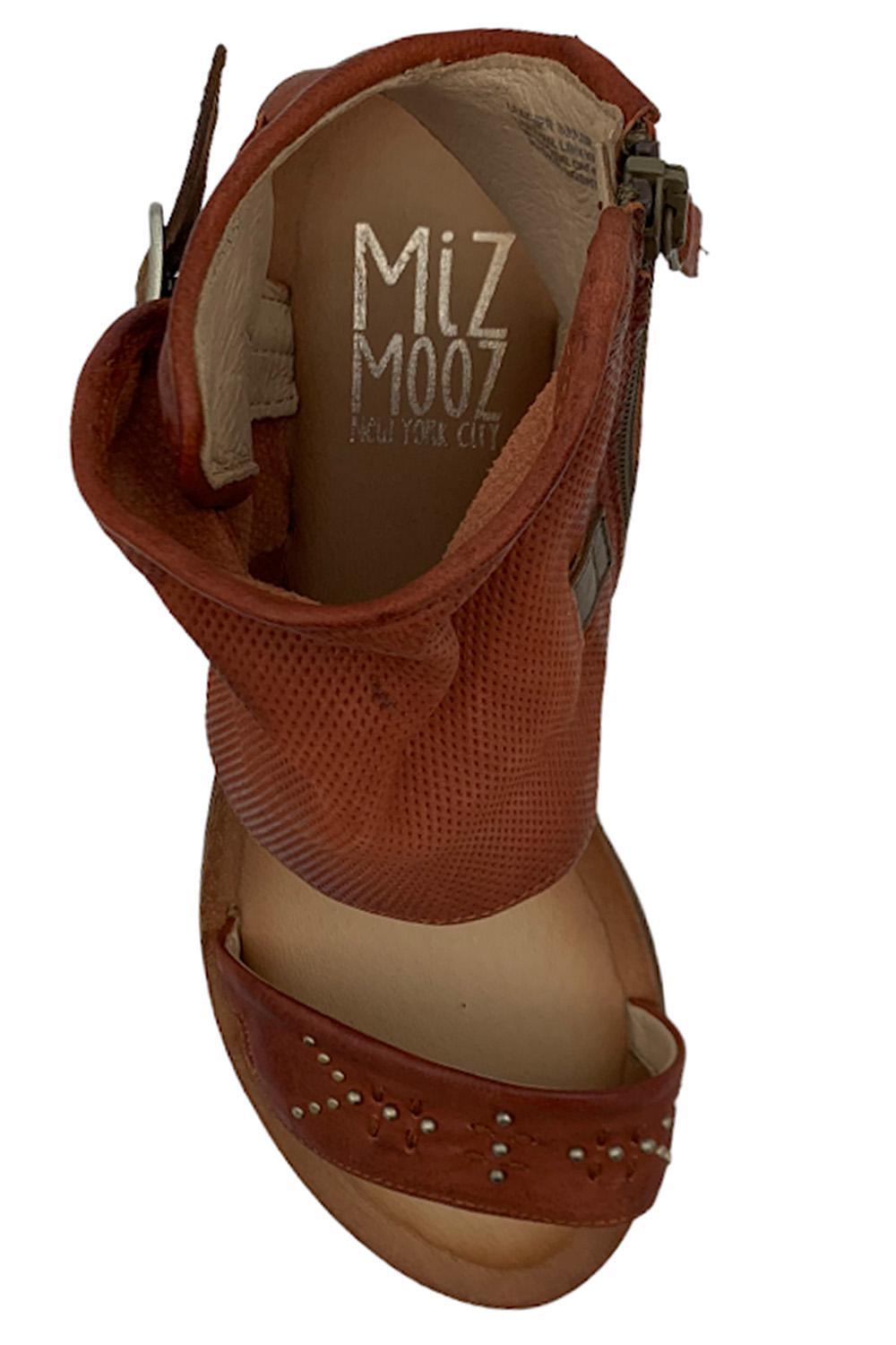 Miz Mooz Leather Sandals Forge Rust