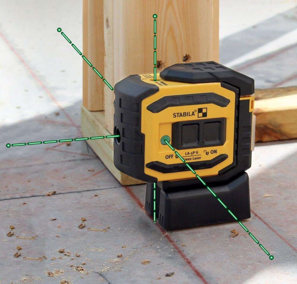 LA-5PG 5-Point Laser Set for Precision Marking in Construction Work