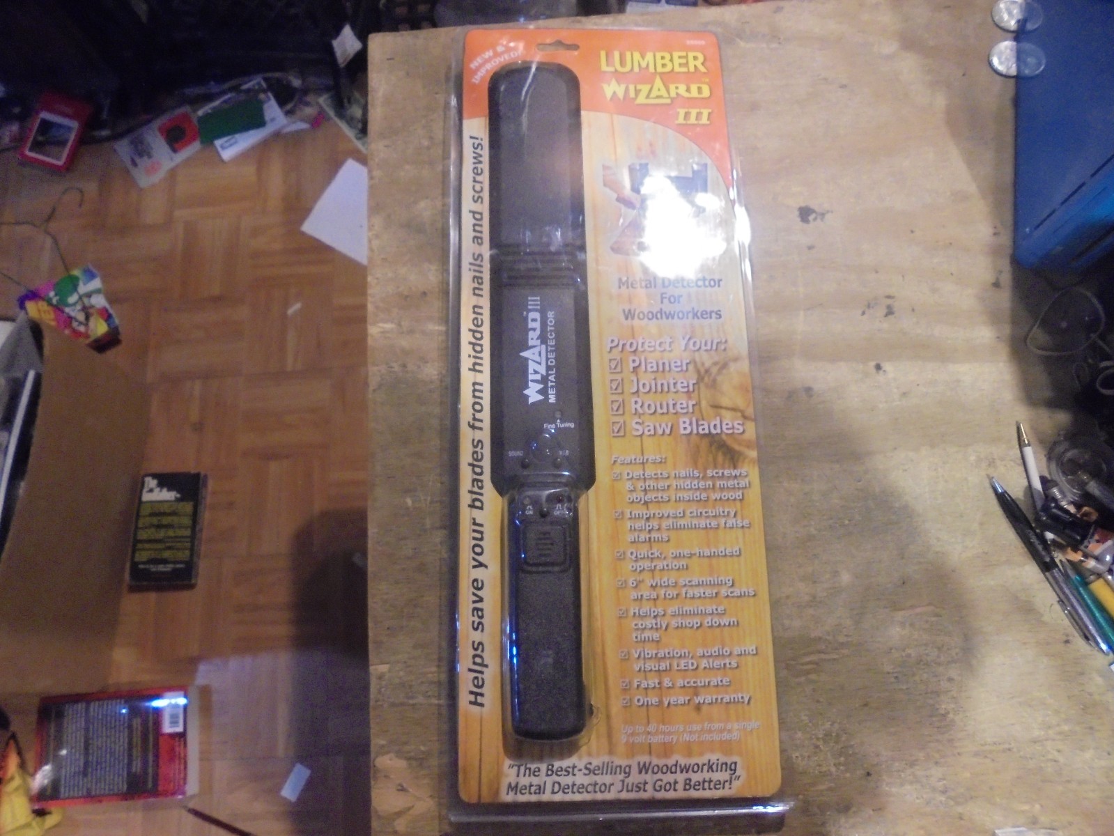 Lumber Wizard 3 III Woodworking Metal Detector Security Metal Detector NEW