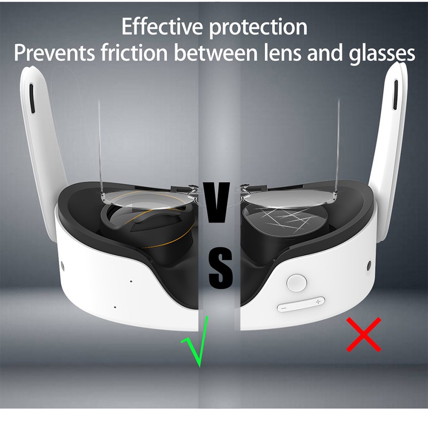 VR Glasses Anti Scratch Frame Blocking Light Lenses For Meta Quest 3S VR Headset