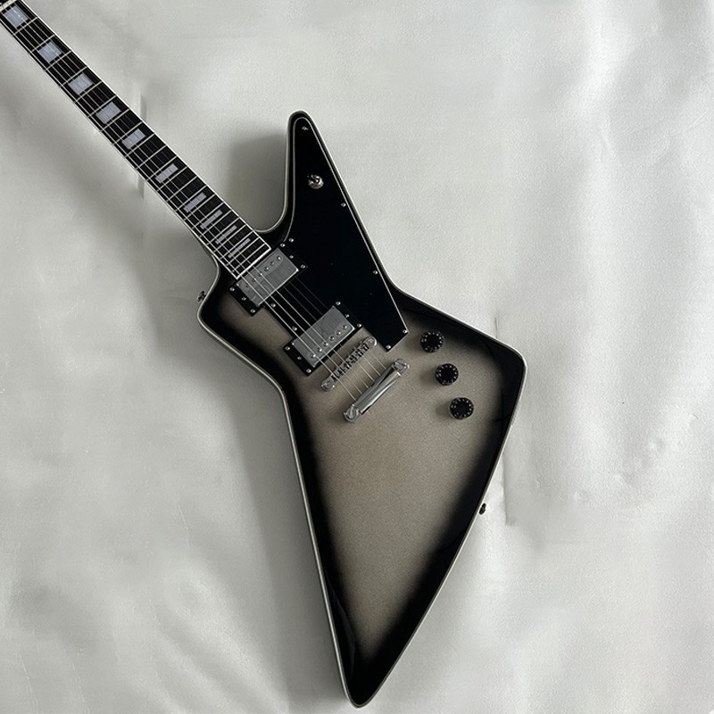 Second-hand electric guitar, no brand, no logo, stainless steel strings, free sh